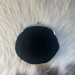 Vintage Black Velvet Wallet